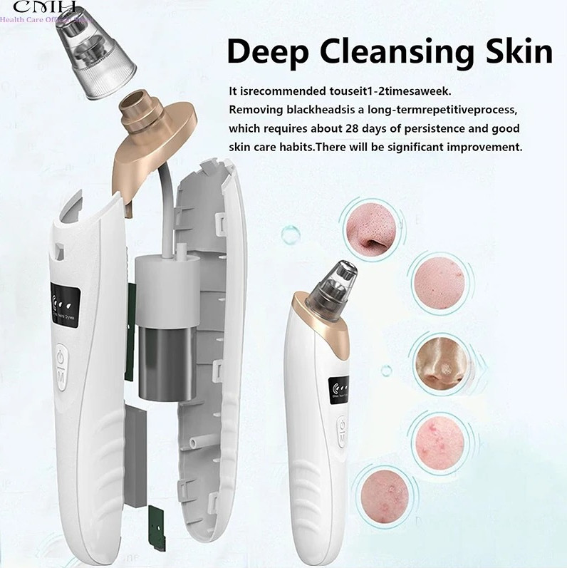 Electric Blackhead Remover Pore Vacuum Suction Diamond Dermabrasion Face Cleaner