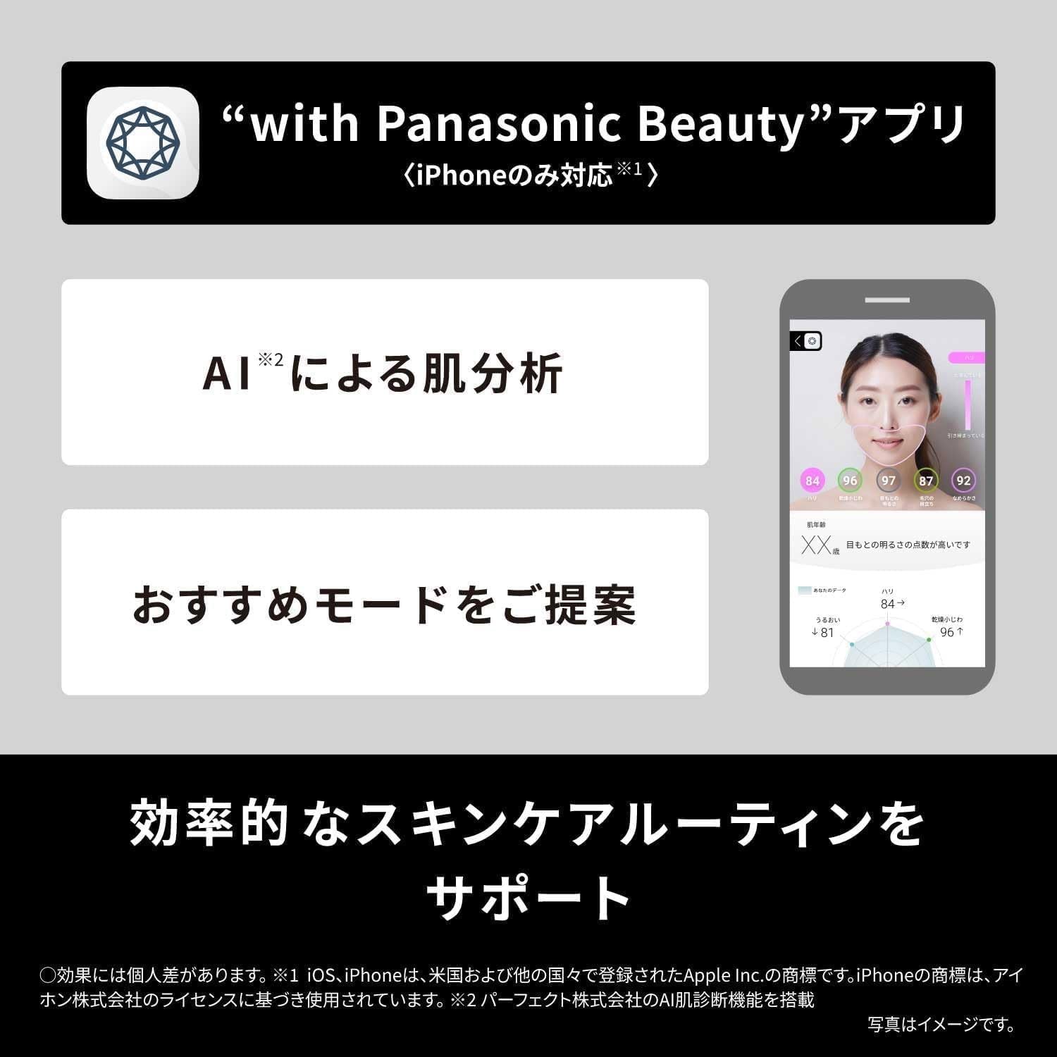 Panasonic EH-SP86-K Lift Care Facial Beauty Device Vitalift Gua Sha Black