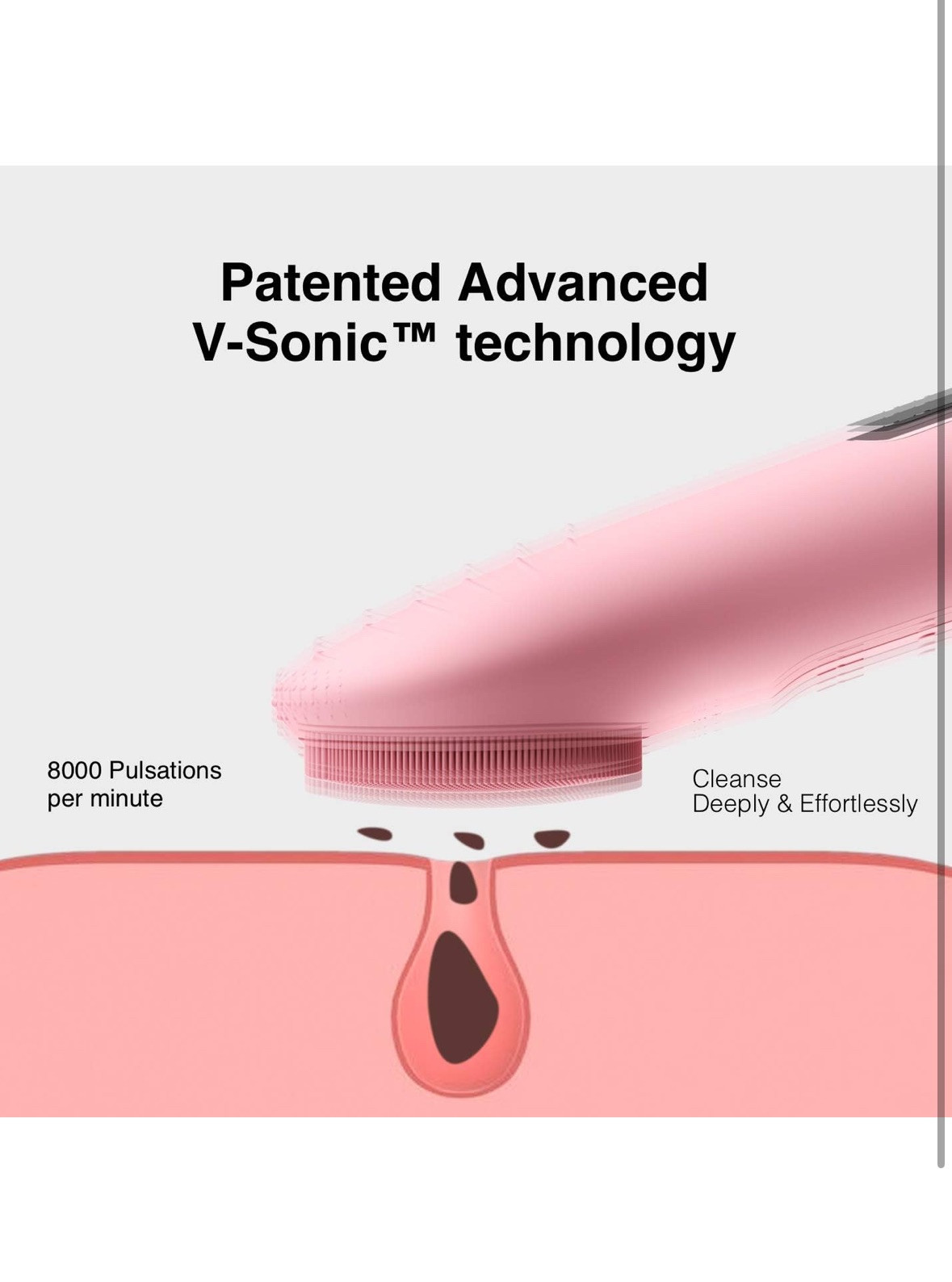 NågraCoola CLIE Sonic Facial Cleansing Brush Waterproof Electric Face Cleansi…