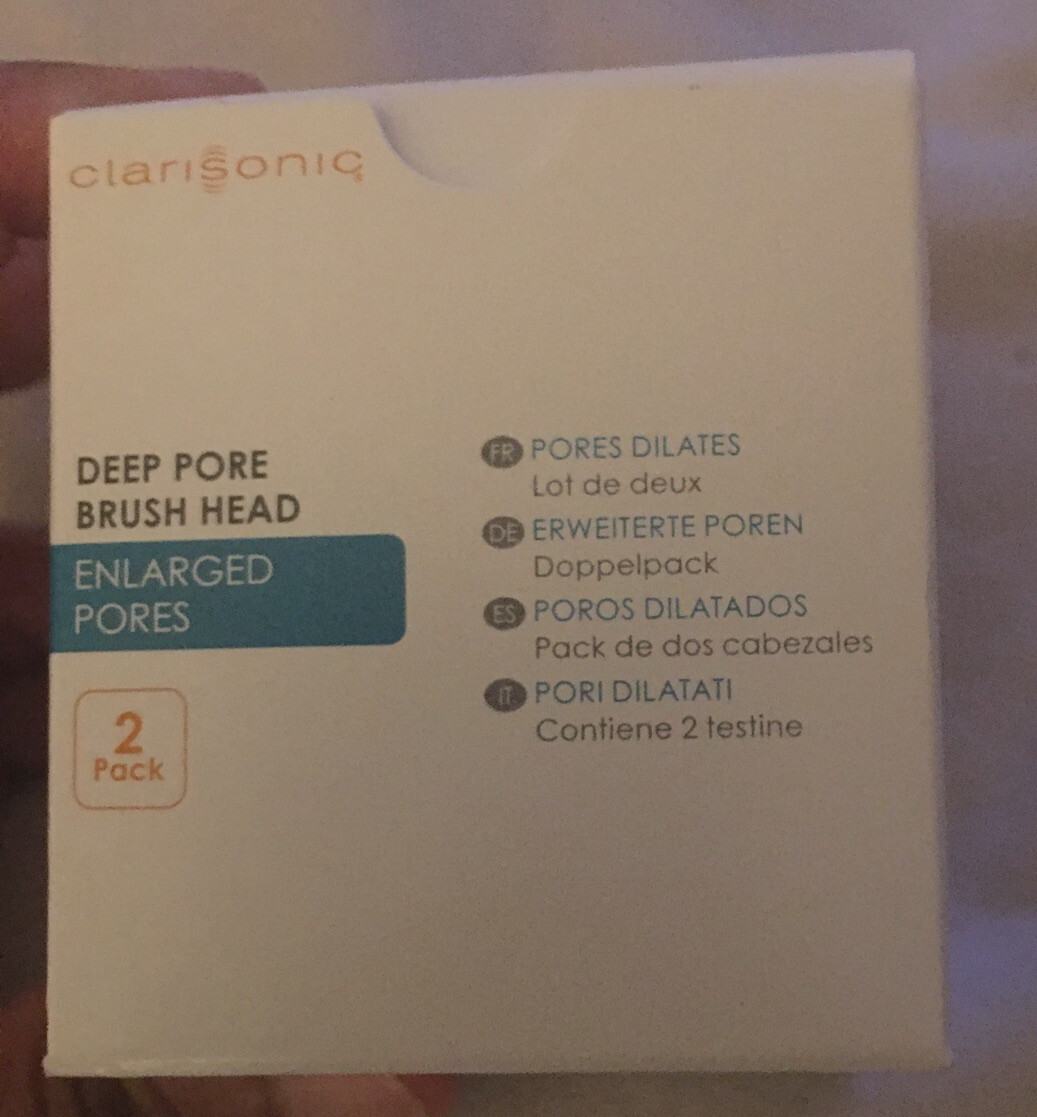 New Pack of 2 Clarisonic DEEP PORE Replacement Brush Heads fits all device