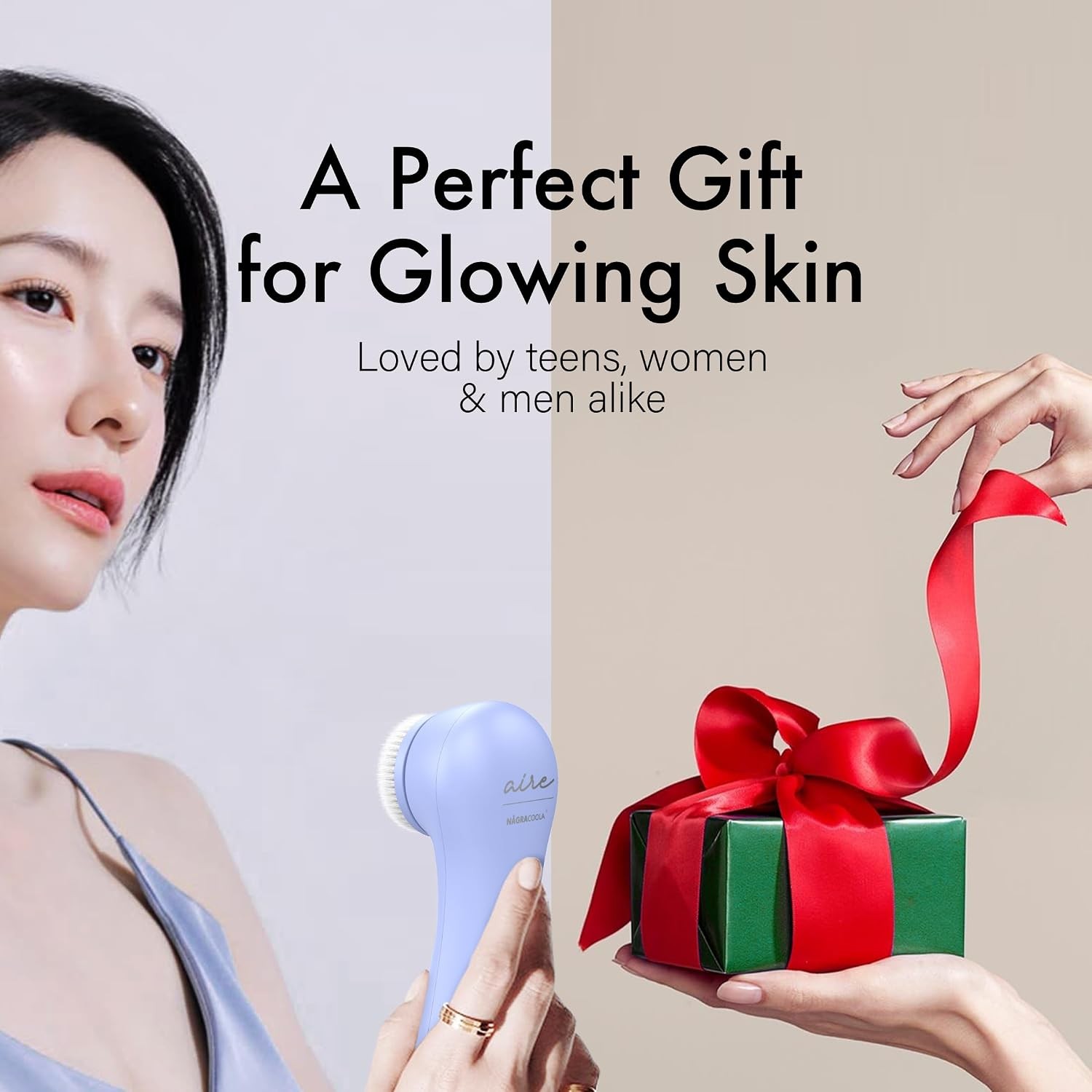 Electric Facial Cleansing Brush Rechargeable Waterproof Face Scrubber for Women