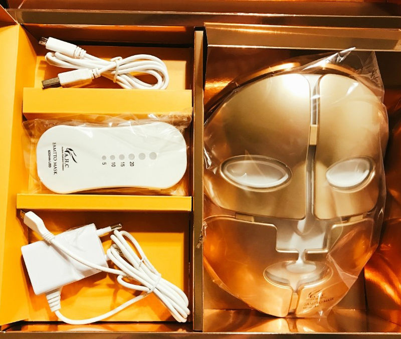 [AHC] LED Light Facial Famtto Mask Skin Therapy Total Care + 2 Ampoule Korea