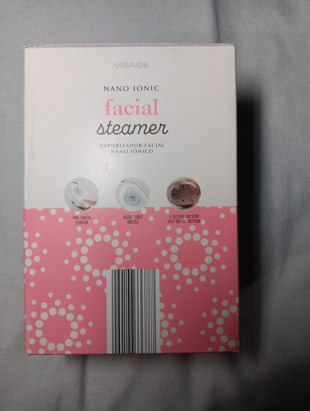 Visage Nano Ionic Facial Steamer Vaporizador Cleanse Hydrate One Touch NIB