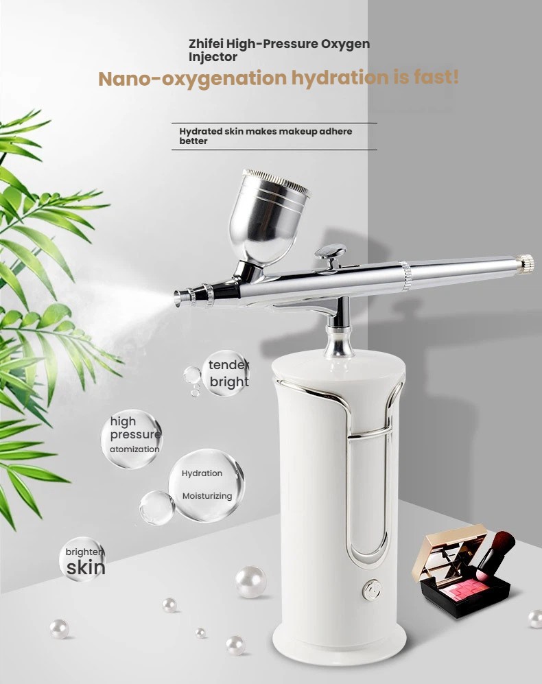 Nano Facial Miste Mist Sprayer Oxygen Hydration Diffuser Nail Airbrush Portable