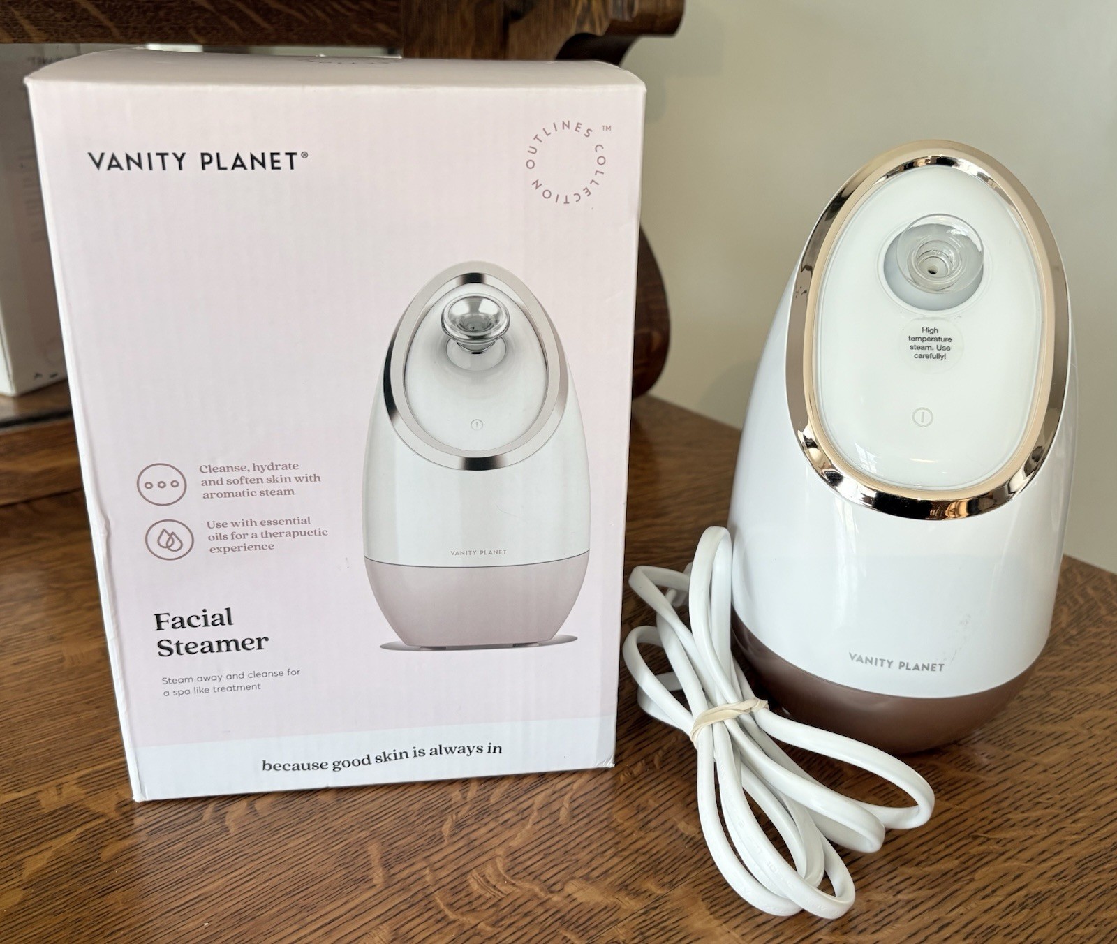 Vanity Planet Facial Steamer Cleanse Hydrate Softens Skin VNT06112 Unused