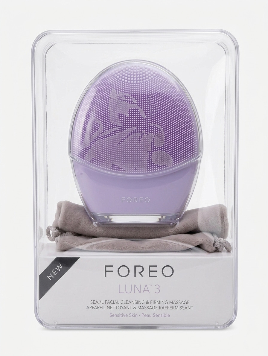 FOREO LUNA 3 Facial Cleansing Massager Brush Sensitive Skin – New Open Box