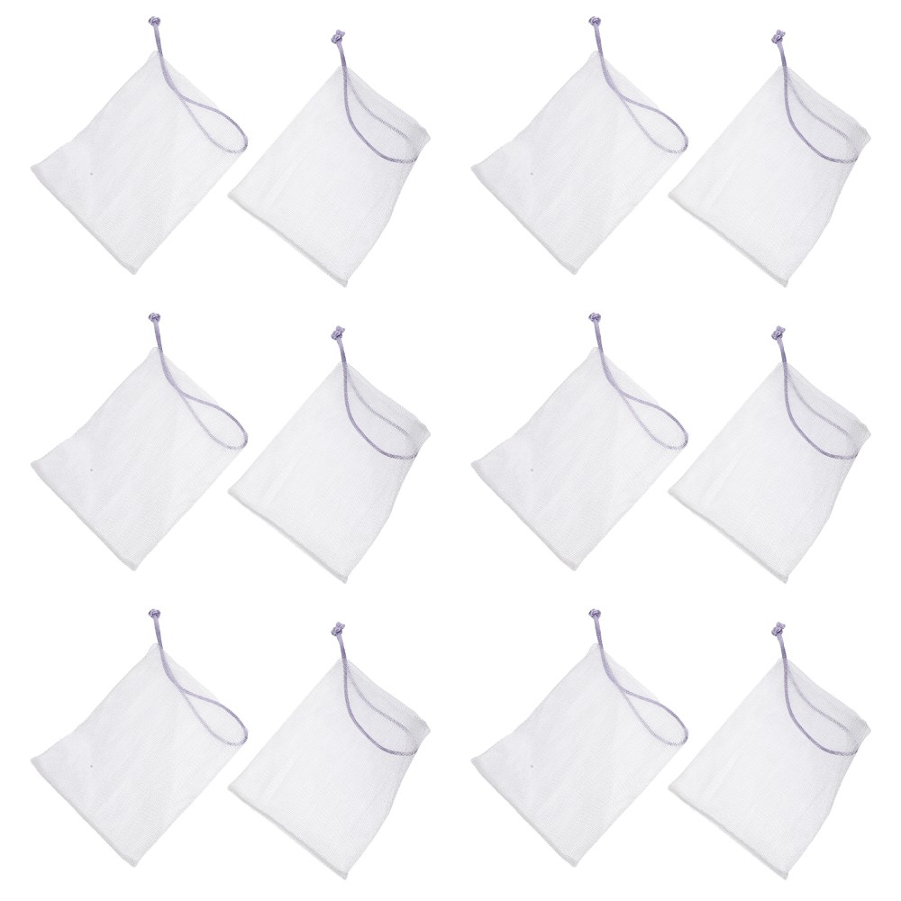 40 Pcs Nylon Soap Foaming Net Facial Helper For Bath