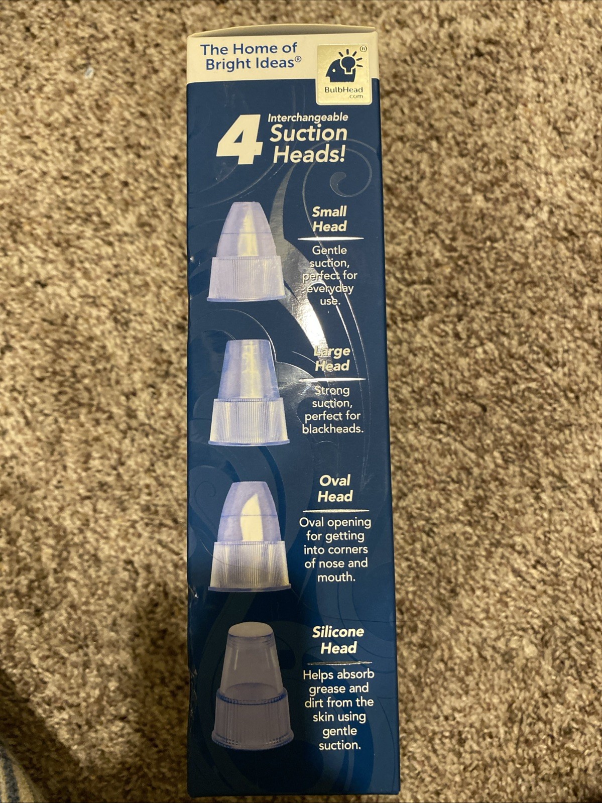 BulbHead DermaSuction Pore Cleaning Device with Vacuum Action