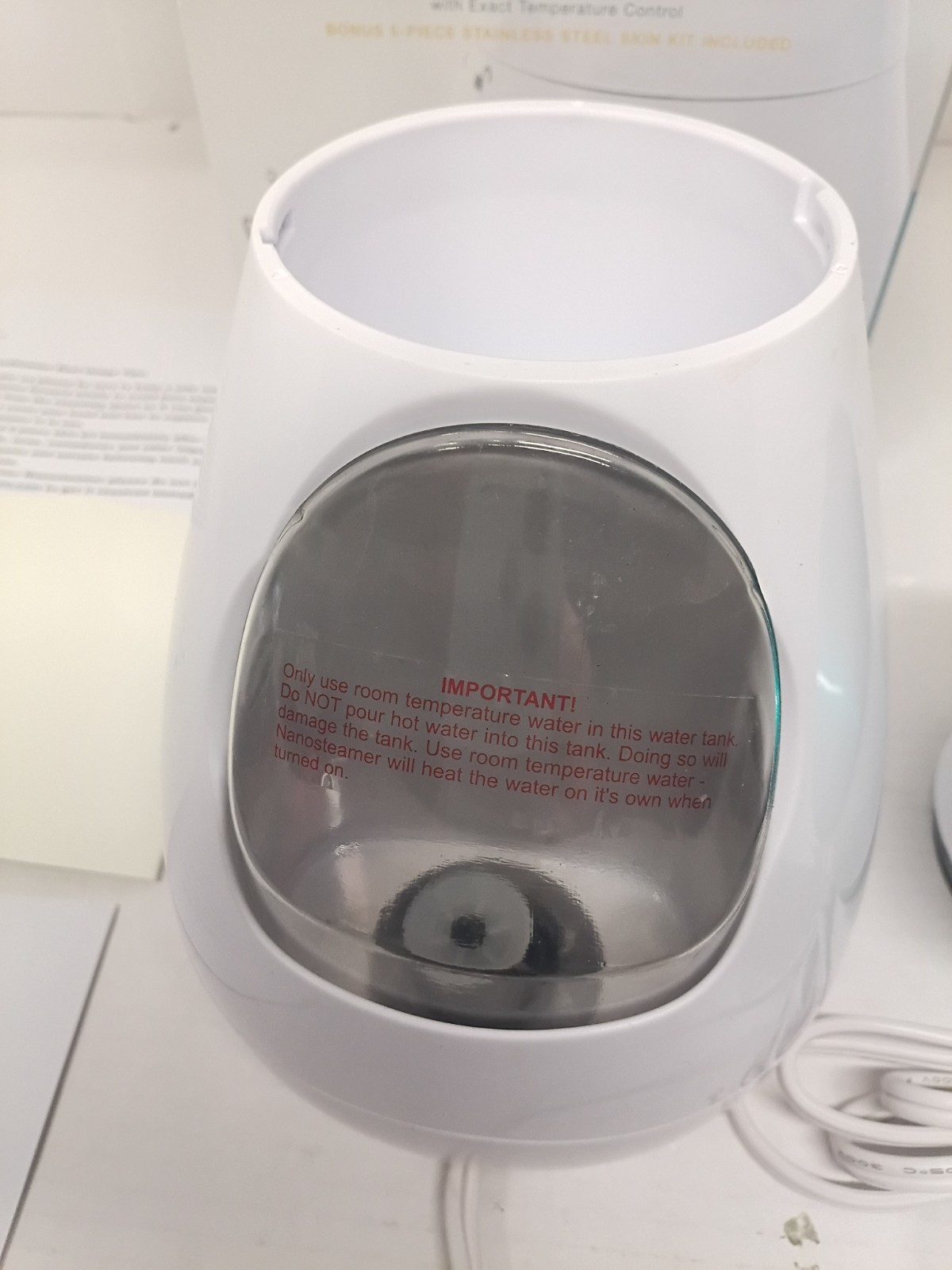 Pure Daily Care NanoSteamer Large 3-in-1 Nano Ionic Facial Steamer New in Box