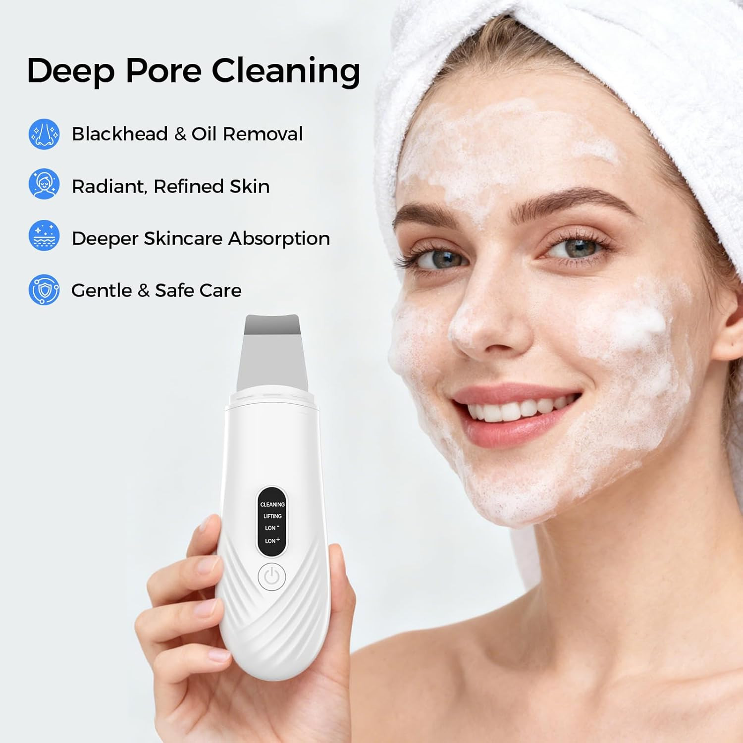Skin Scrubber Face Spatula, Blackhead Remover Tool for Facial Deep Cleansing, Fa