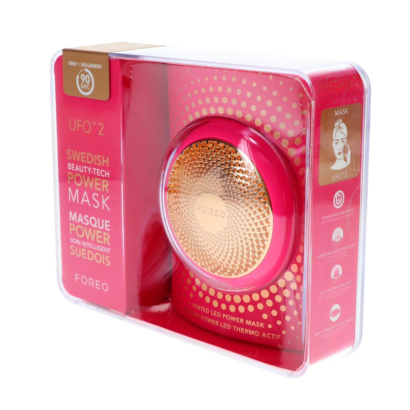 FOREO UFO 2 Fuchsia Swedish Beauty-Tech Power Mask