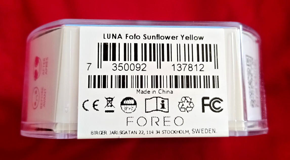 FOREO LUNA fofo SUNFLOWER YELLOW Facial Cleansing Brush New in Box
