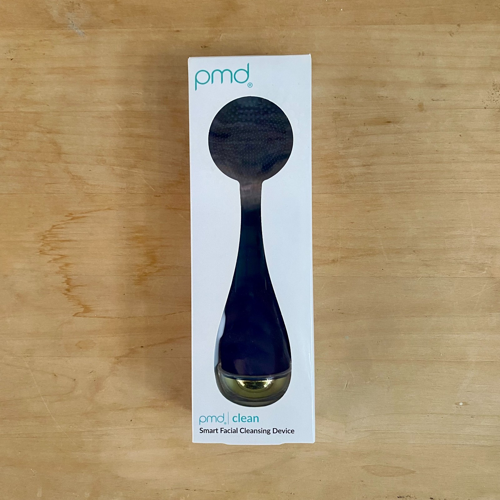 PMD Clean Smart Facial Cleansing Device, Navy/Gold, New in Original Packaging.