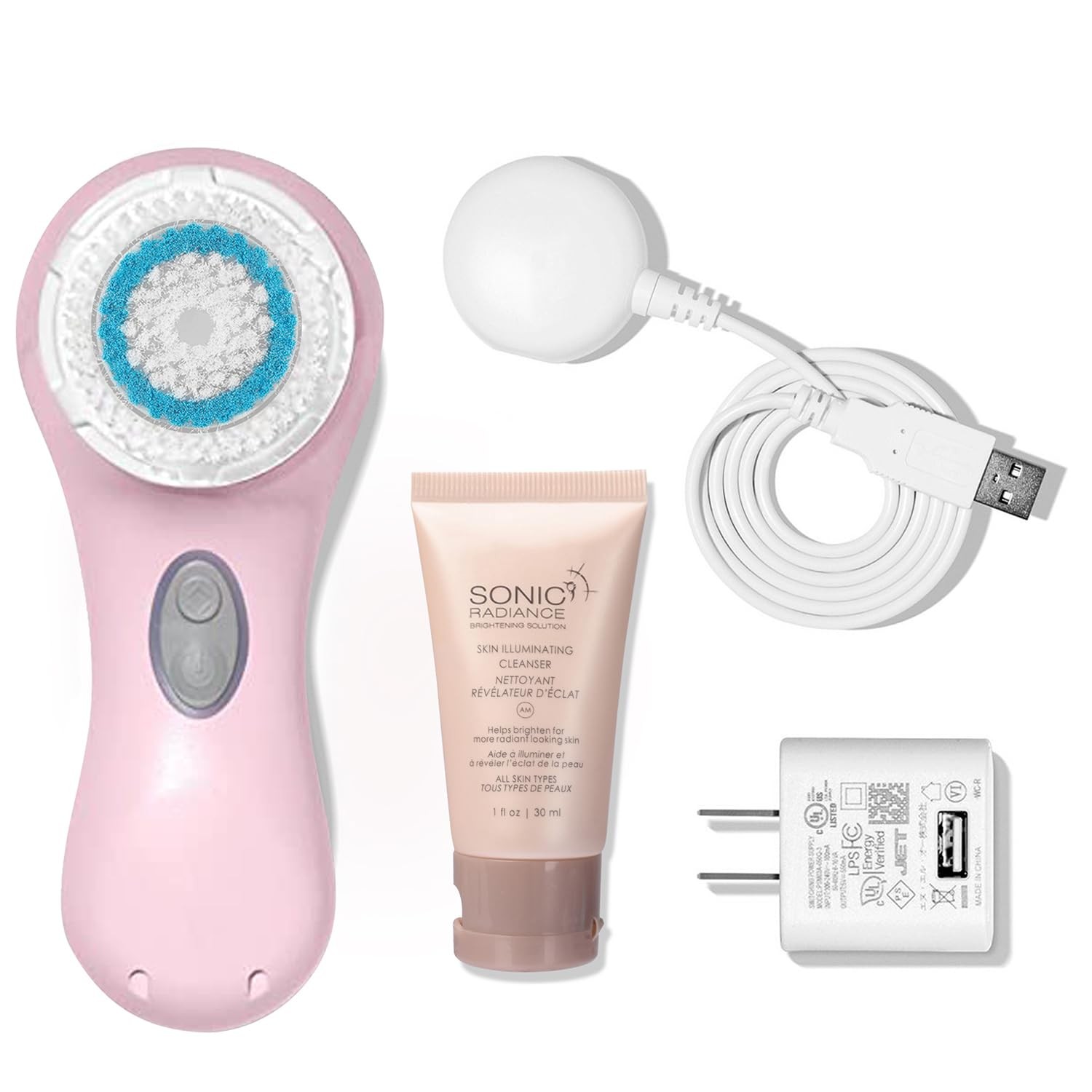 Clarsonic Facial Cleansing Brush System, Mia 2 Sonic Face Scrubber, Pink