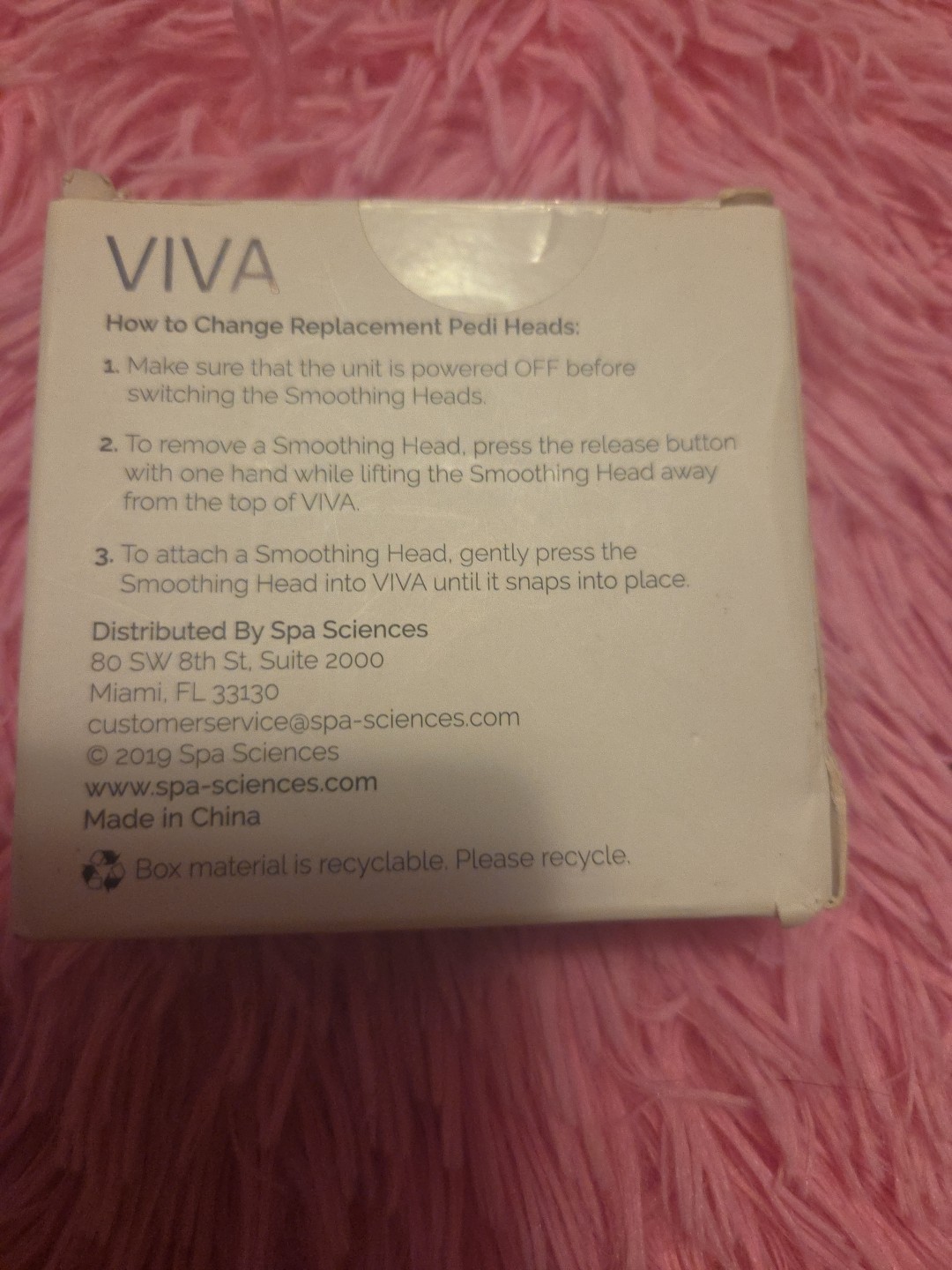 Spa Sciences VIVA Advanced Pedicure Replacement Smoothing Pedi Heads Sealed