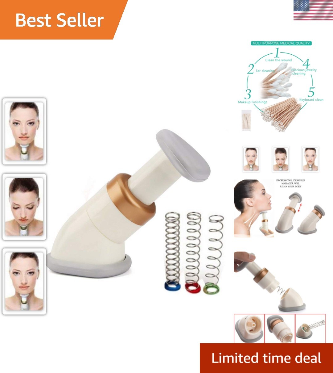 Neck, Double Chin & Jaw Exerciser – Non-Surgical Toning and Massage Tool