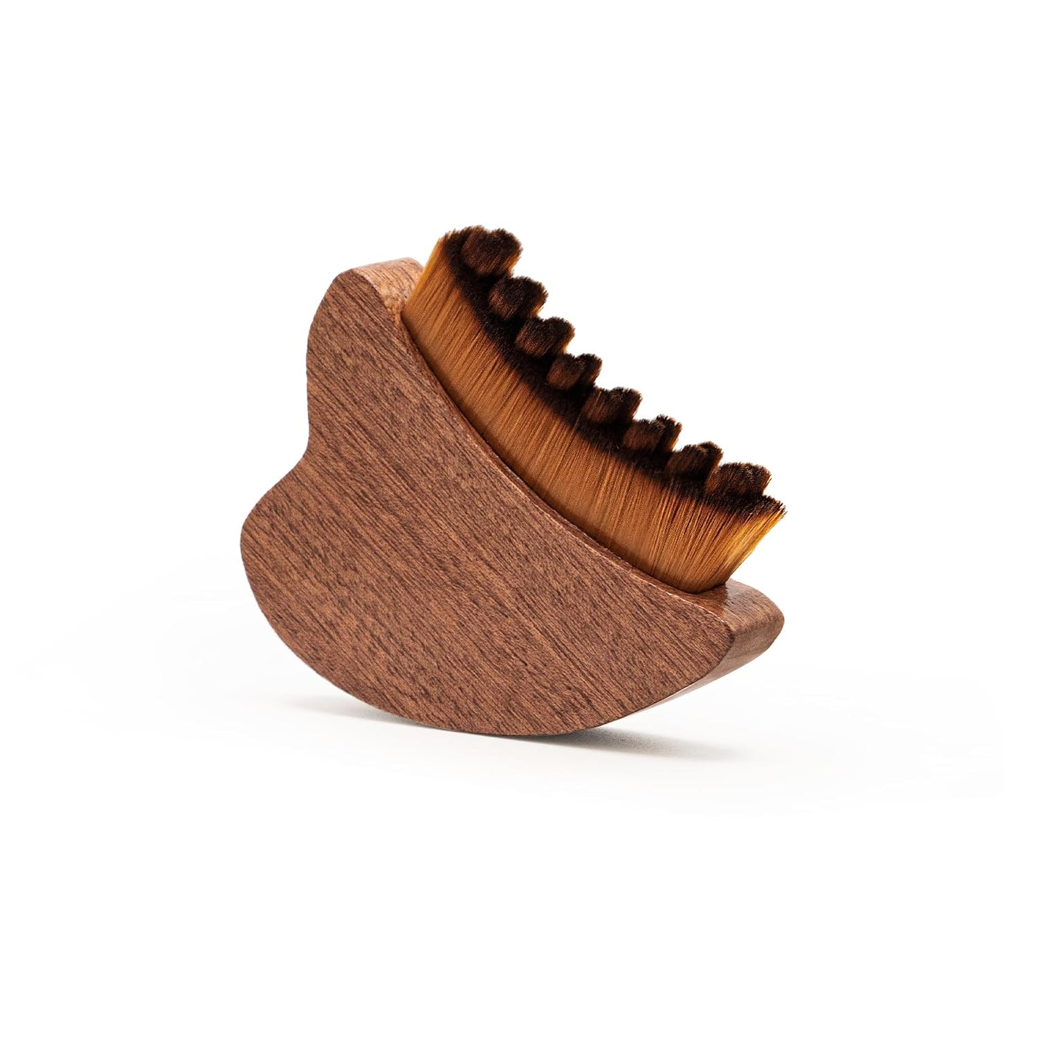 Wood Lymphatic Contour Face Brush Dry Brushing and Gua Sha Tool | Solid wood
