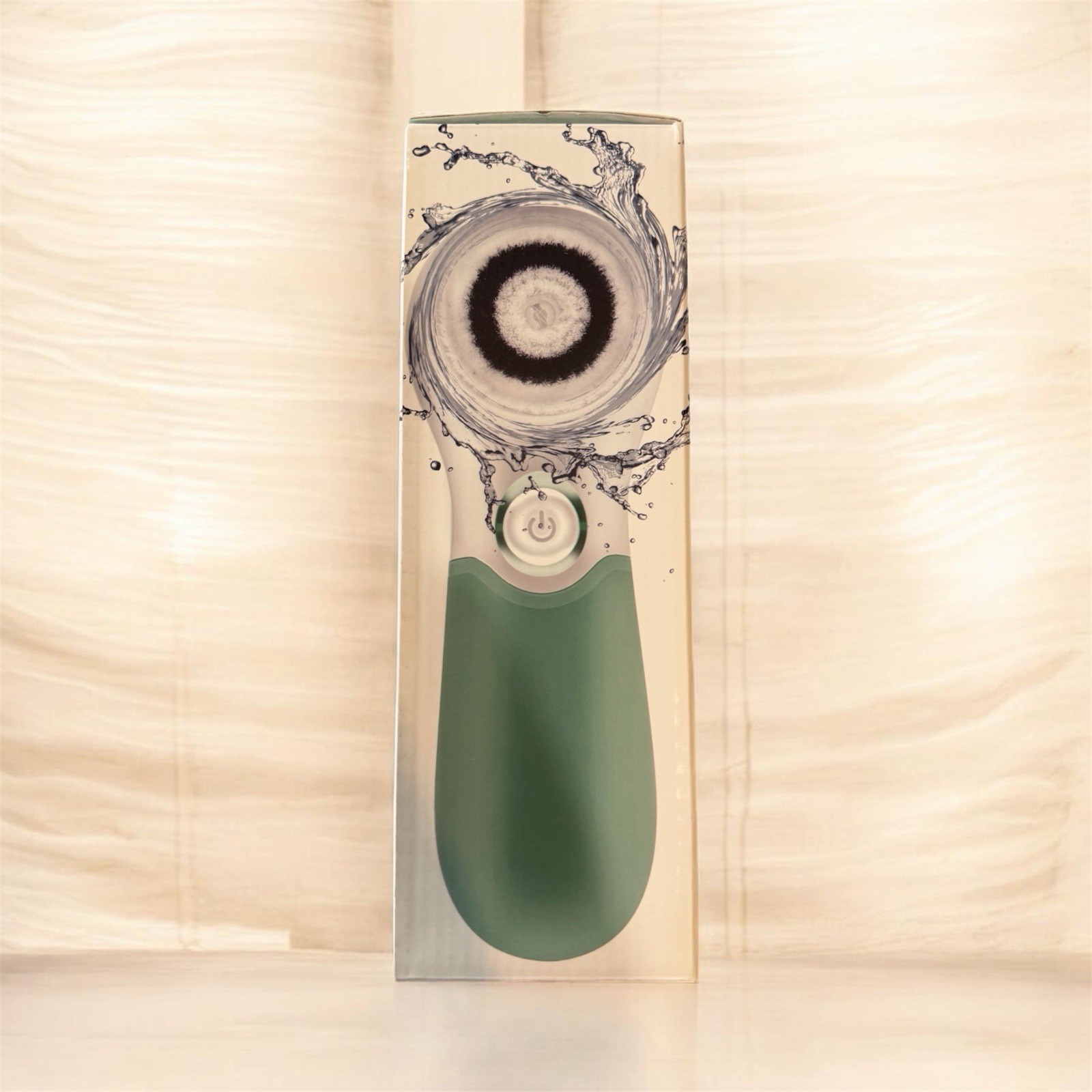 LAVO Giro Electric Facial Brush Waterproof 2-Speed Interchangeable Heads Green