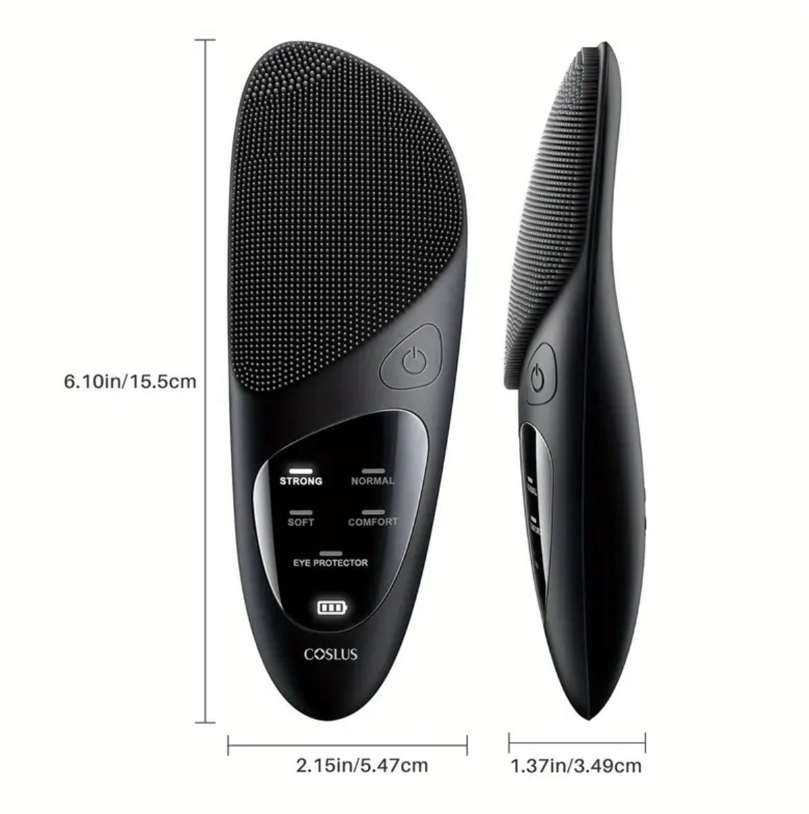COSLUS Rechargeable Facial Cleansing Brush – 4 Modes Silicone Face Exfoliator