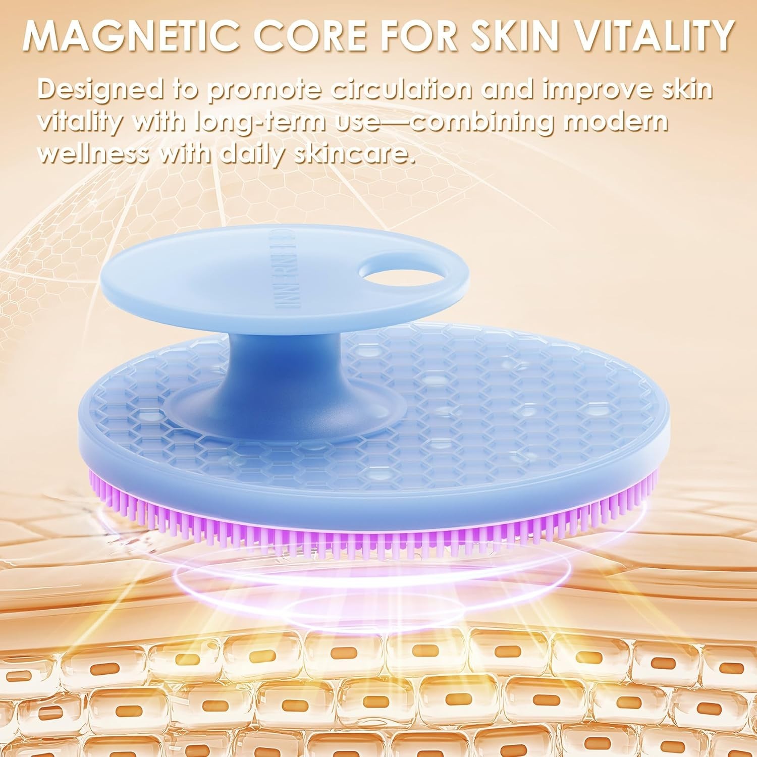 Deep Cleansing Facial Brush with Magnetic Therapy – Hygienic for All Skin Types