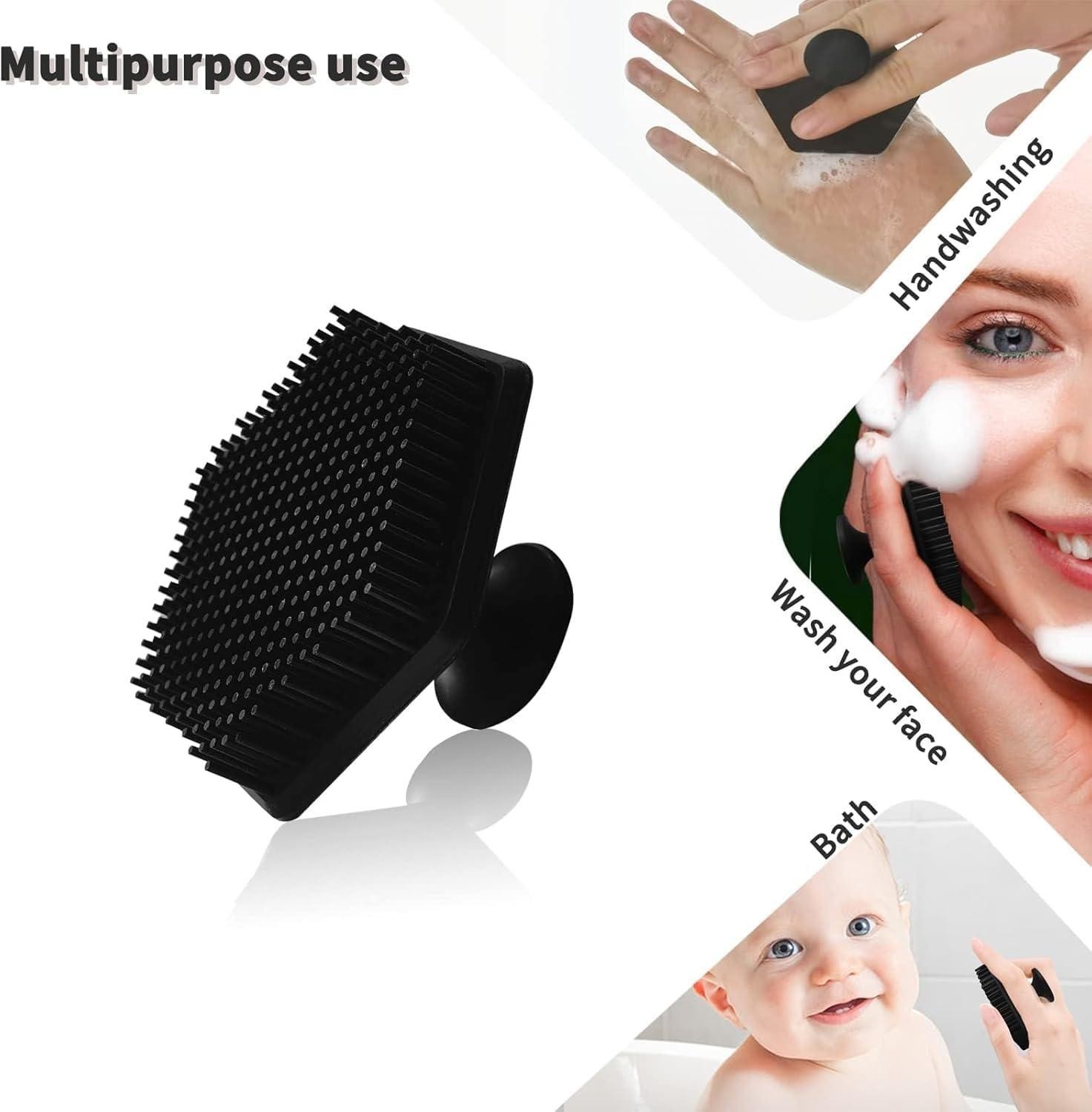 Mini Silicone Face Cleaning Brush Deep Clean Shave Massage Tool for Men