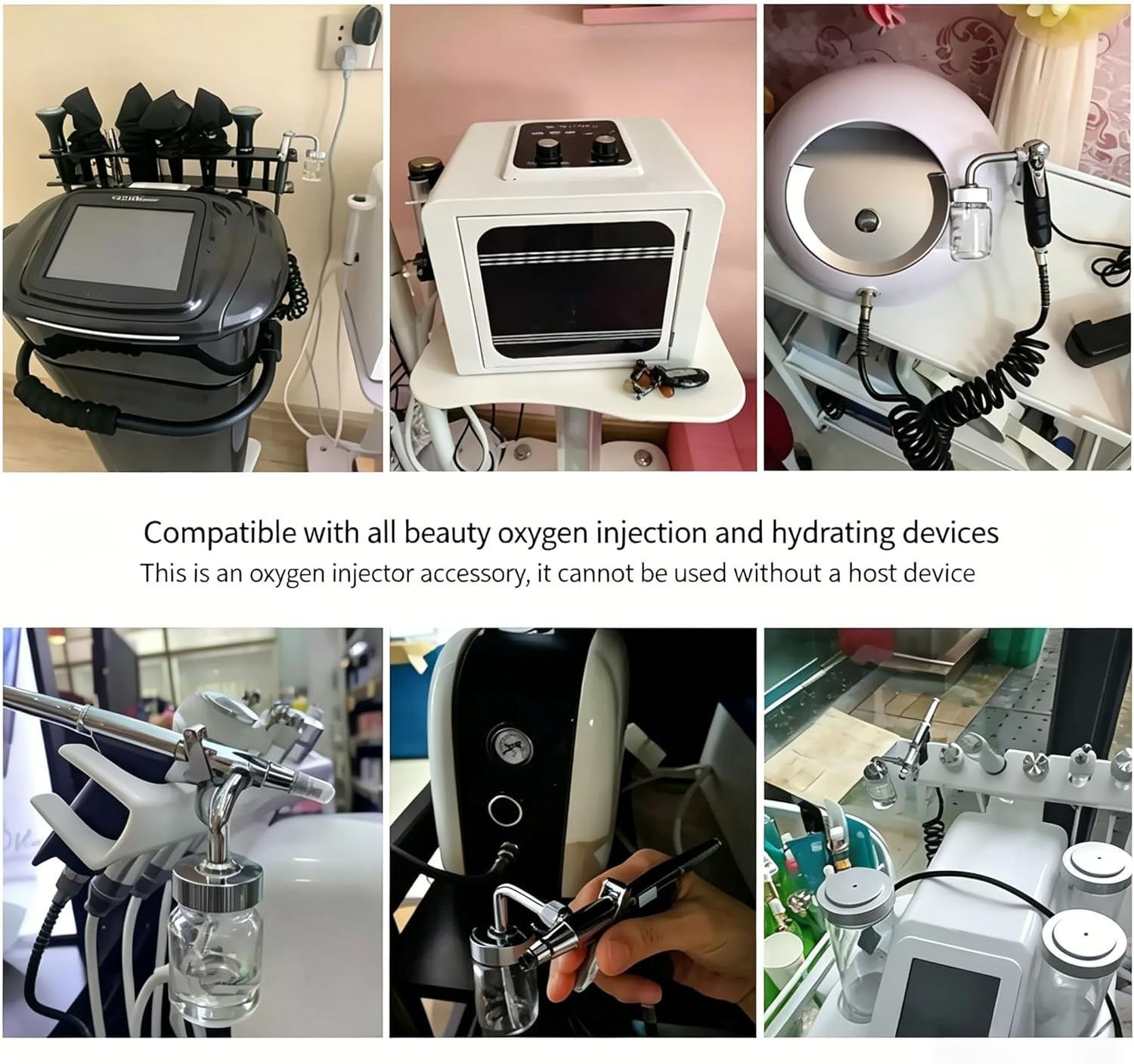 Facial Oxygen Injector Spray Gun Deep Moisturizing Skin Rejuvenation, Atomizatio