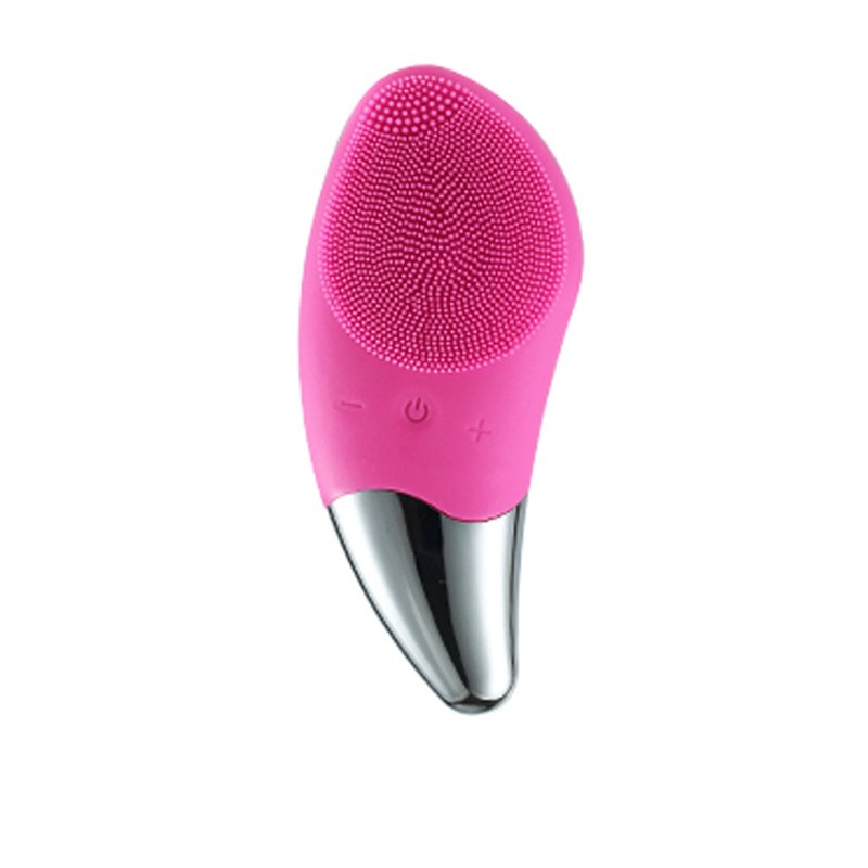 Facial Cleansing Brush Face Scrubber Portable Silicone Waterproof Rechargeable
