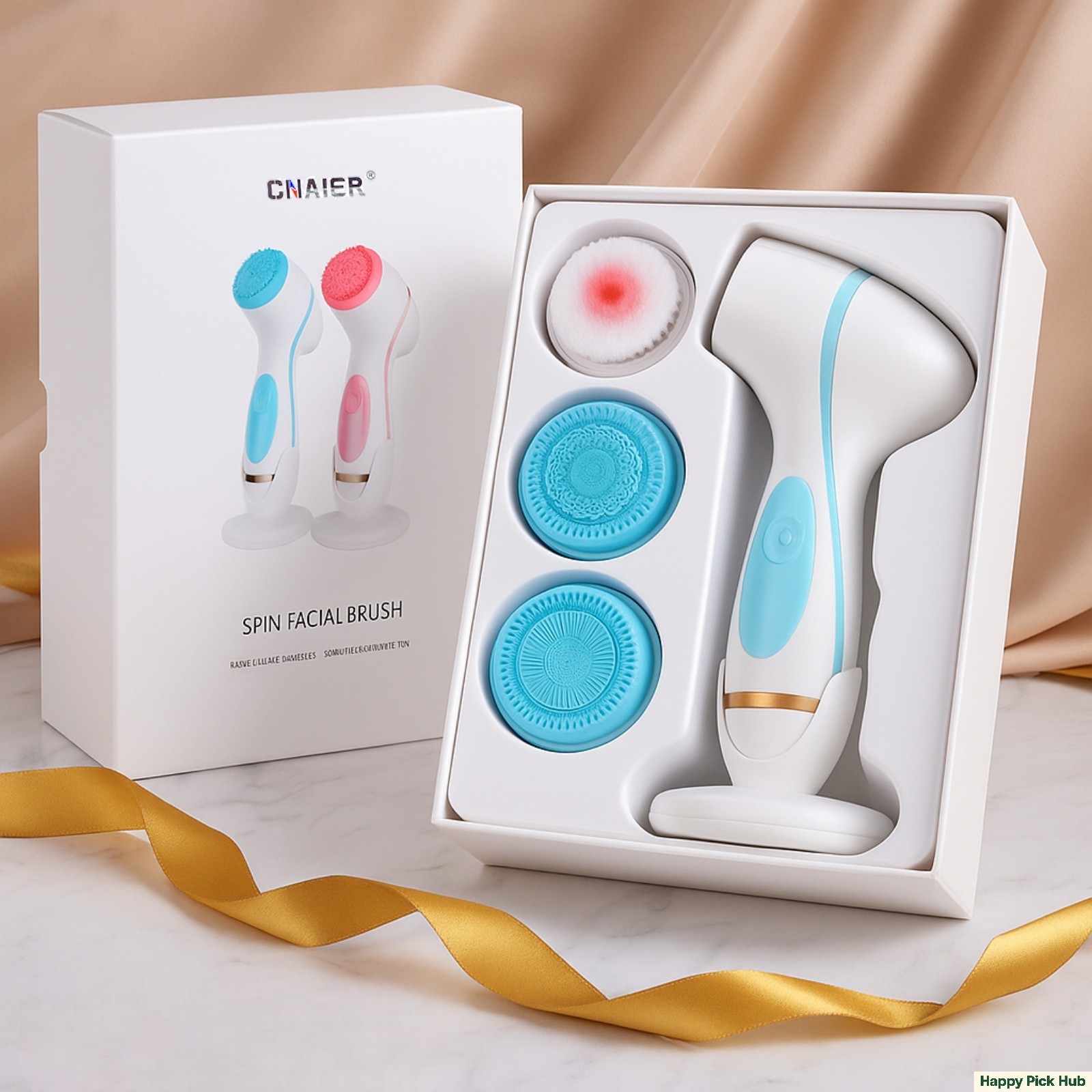 Sonic Facial Skin Cleansing Brush Deep Clean Electric Face Scrubber, Luxury Gift