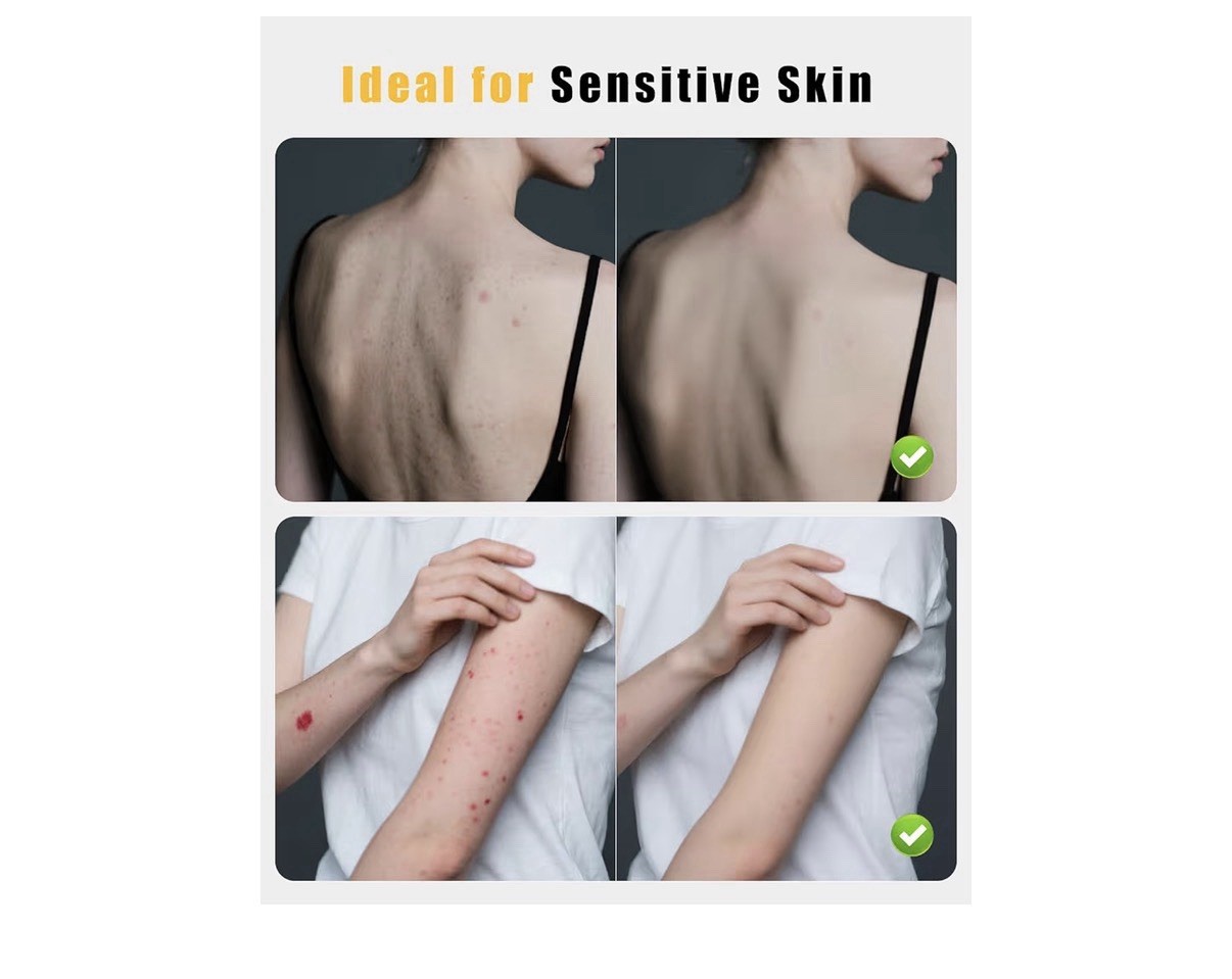 2 in 1 Silicone Body Scrubber, Anti Cellulite Massage Scrubber, Exfoliating B/P