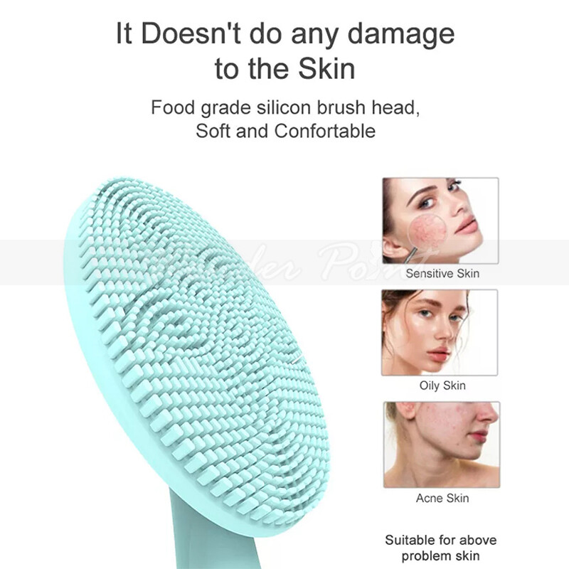 Pink/Blue Electric Face Cleansing Brush Sonic Facial Deep Cleansing Beauty Tool