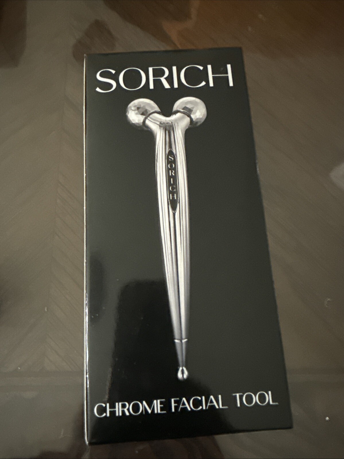 So Rich Chrome Facial Tool 360-degree Massage Roller Firm Lift