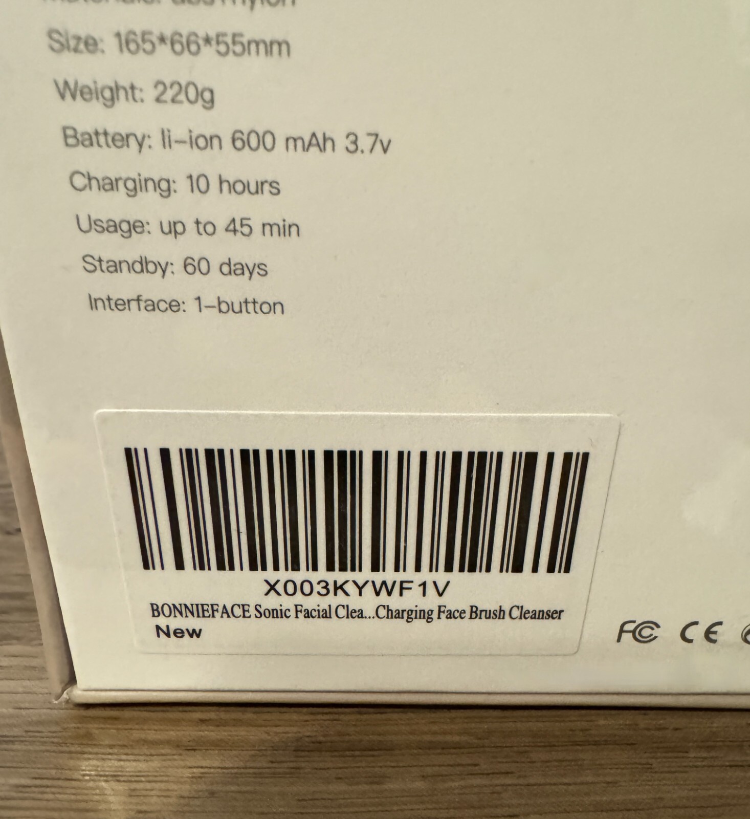 Bonnieface Sonic Facial Cleansing Brush for Deep and Through Facial Cleansing