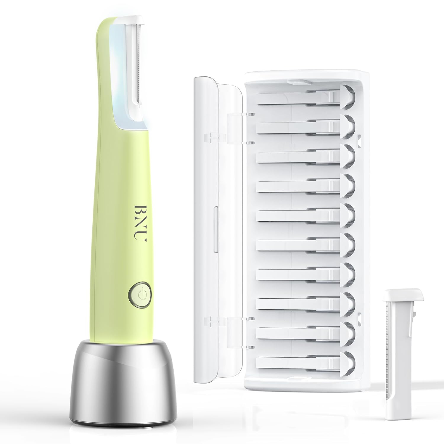 Dermaplaning Tool for Face, Dermaplane Razor for Women Face LED Light Facial Exf