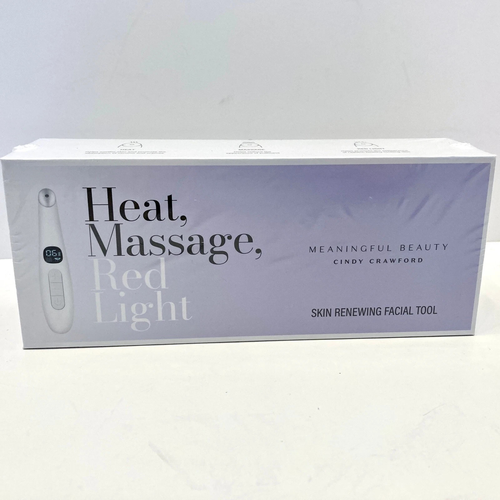 Meaningful Beauty Skin Renewing Facial Tool Heat Massage Red Light New