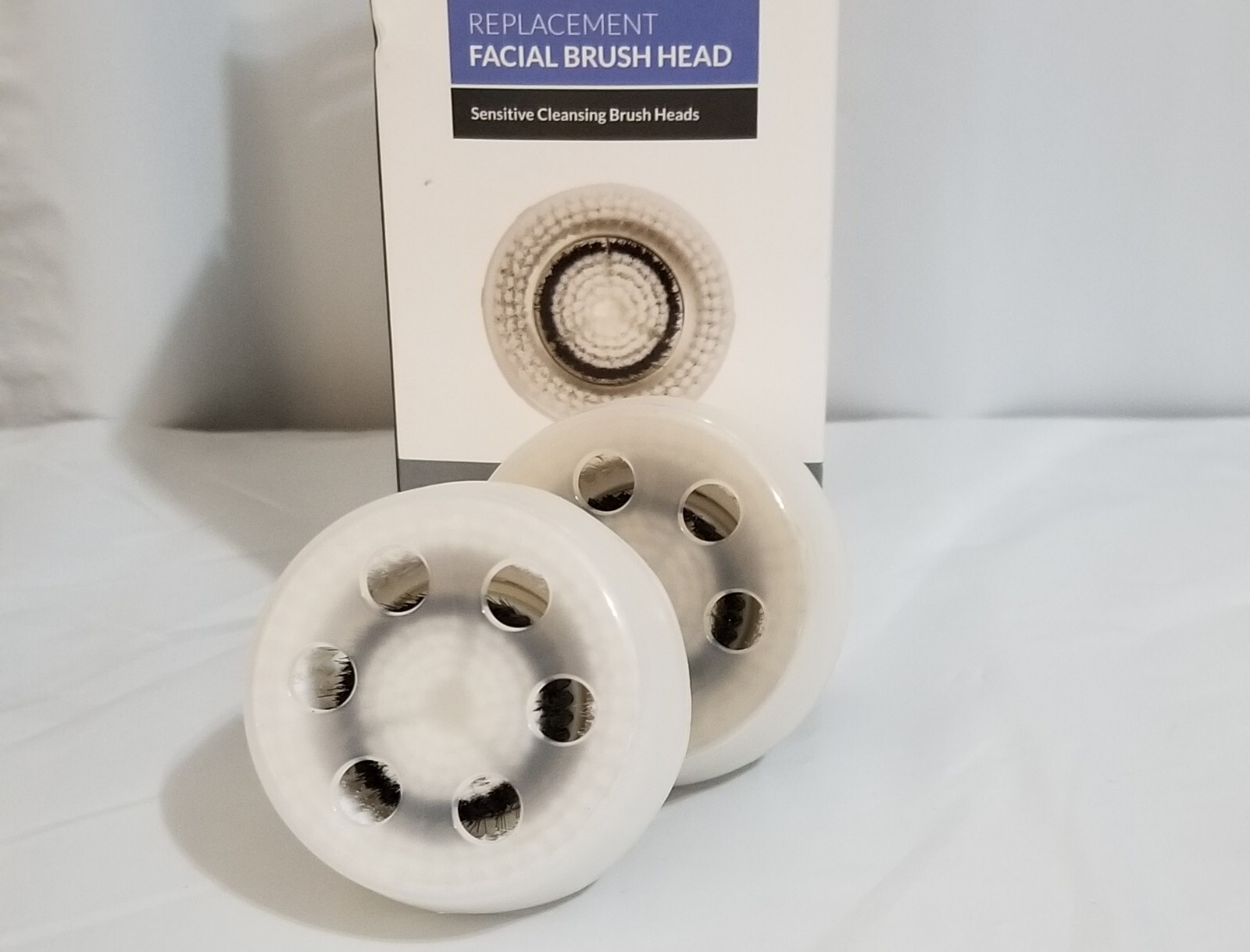 2 pk Brushmo Compatible Replacement Facial Cleansing Brush Heads New Open Box
