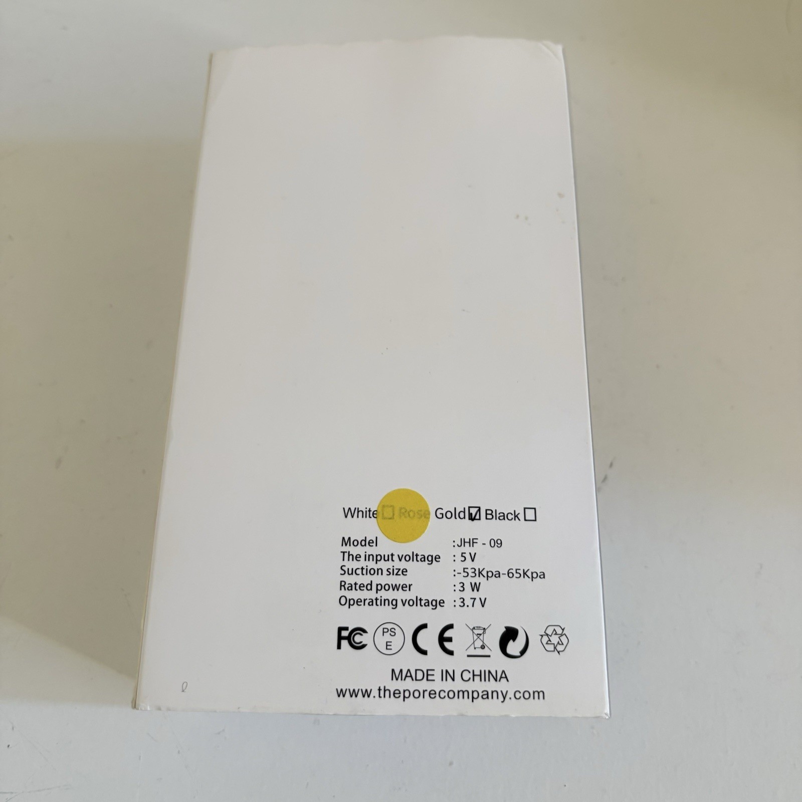 The Pore Company Pore Color Light Pro Pore Cleaner and Blackhead Vacuum