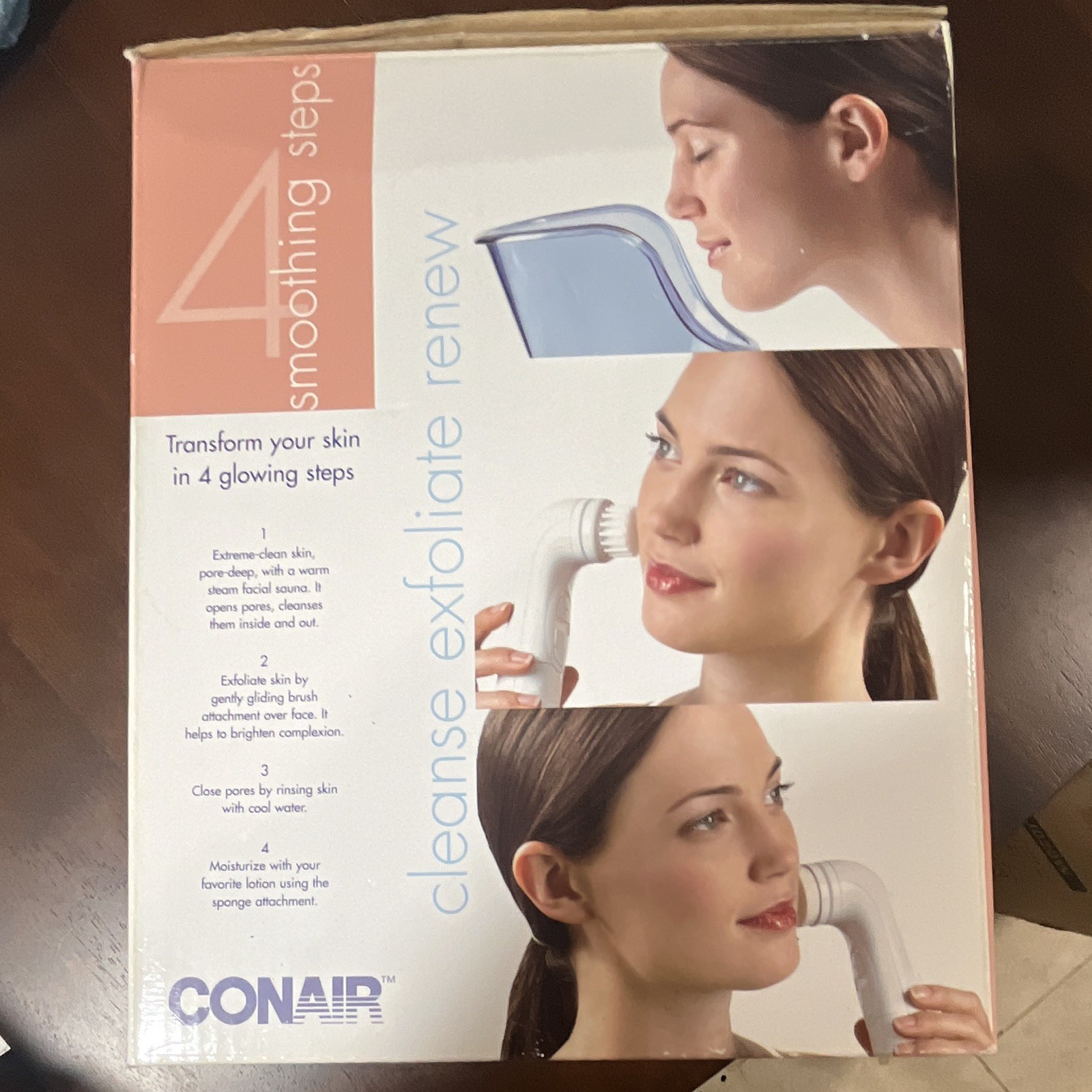 Conair Facial Sauna MDF2R Bonus Face Brush Timer Auto Shut-Off 3-Speed