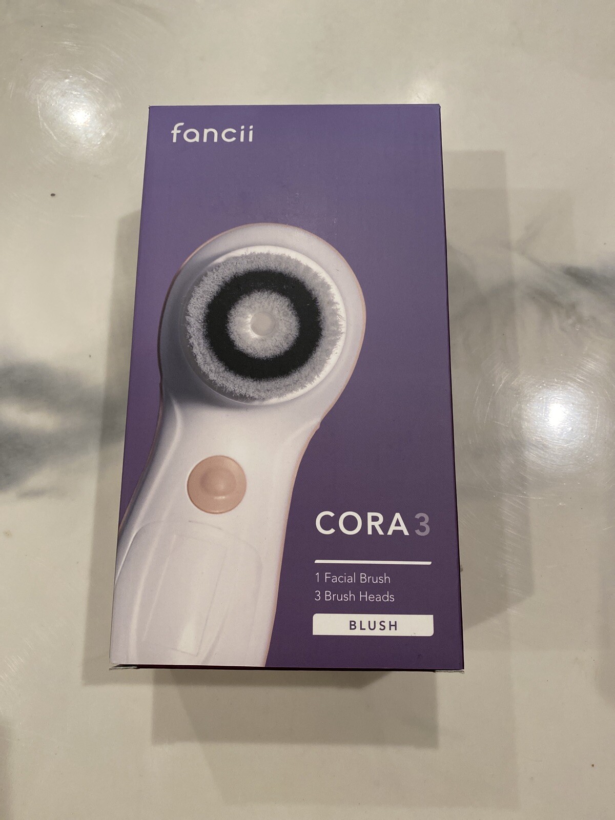 Fancii Cora 3 Waterproof Facial Cleansing Spin Brush | 1 Facial Brush + 3 Heads