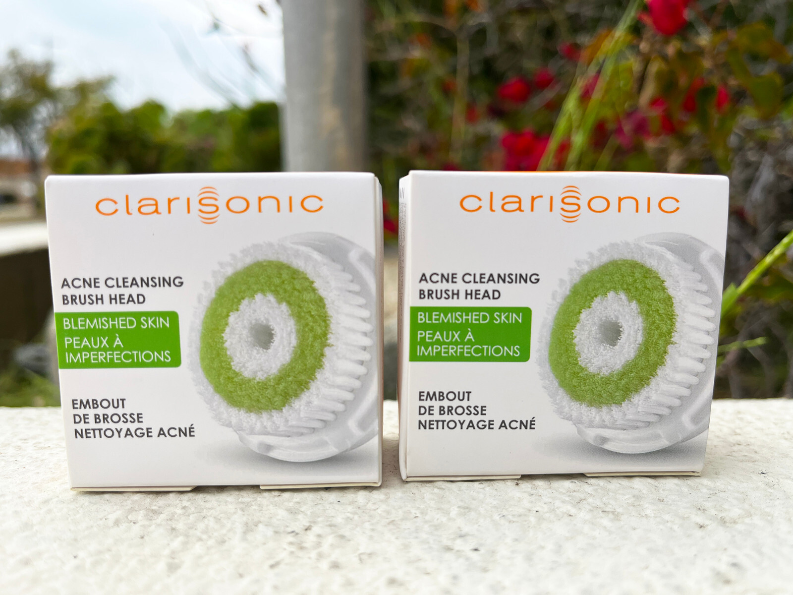2 Pack New Clarisonic Acne Cleanse Facial Cleansing Brush Head Replacement Mia
