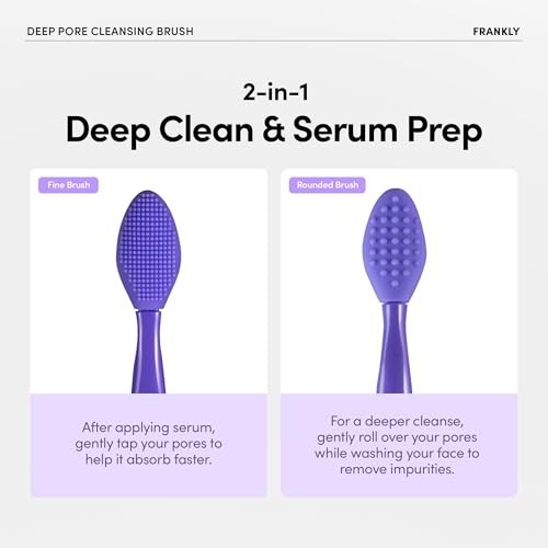 Silicone Face Brush Pore Cleansing Exfoliator Blackhead Remover Daily Skincare