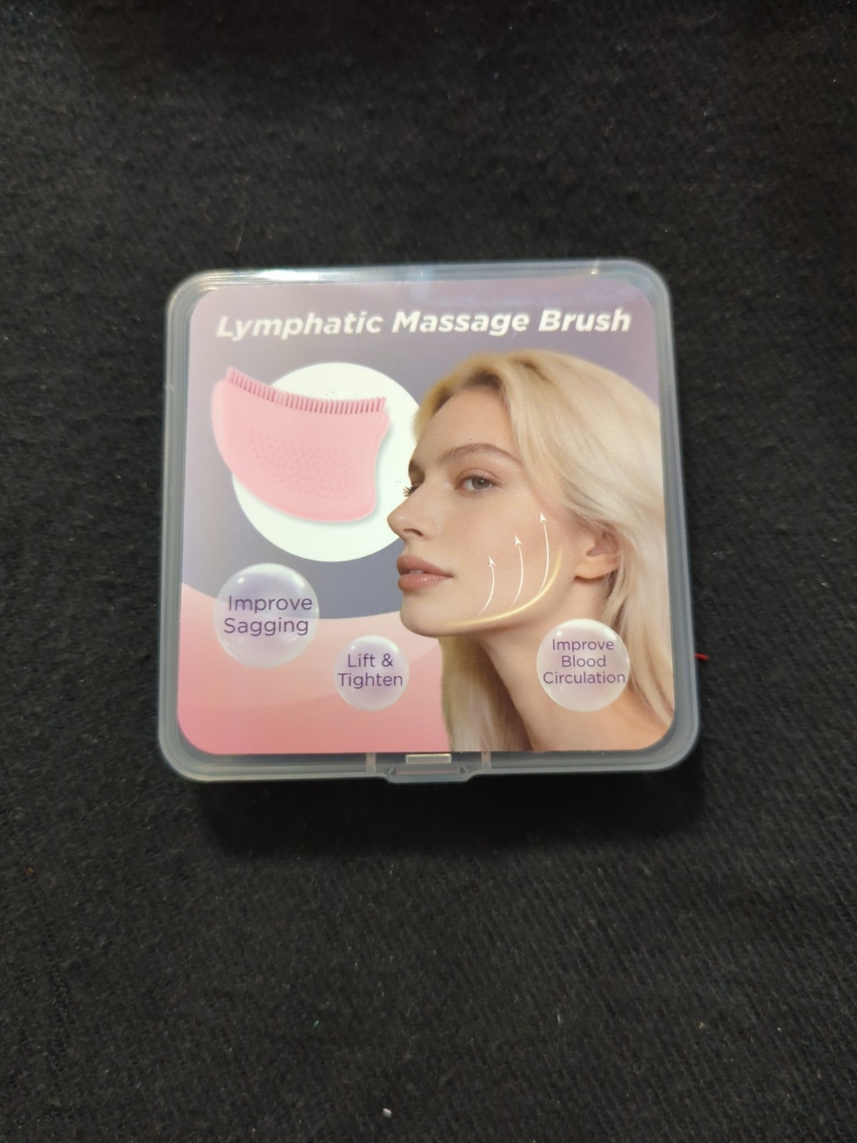 Ergonomic Silicone Lymphatic Drainage Face Brush for Sculpting and Revitalizing