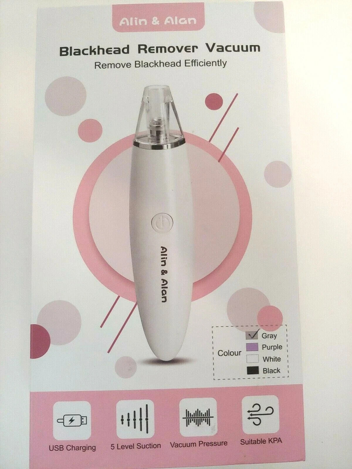 new in box $40 Blackhead Remover Vacuum Pore Cleaner Electric Blackhead Suction