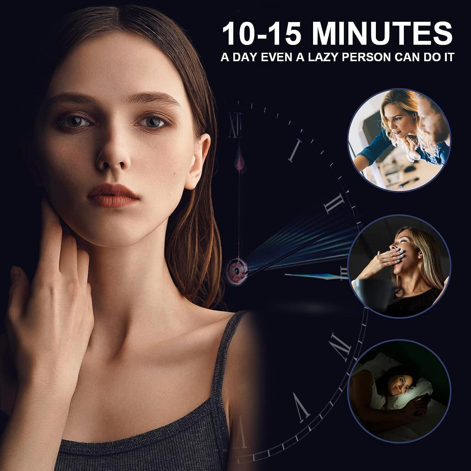 MAWTG 5-in-1 High Frequency Face Massager Facial Toning Tool with Ice-Cooling