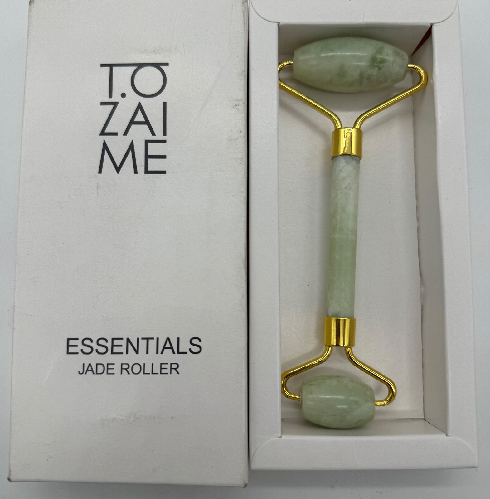 Brand New Essentials All Natural Jade Roller Face & Neck Massager Beauty Roller