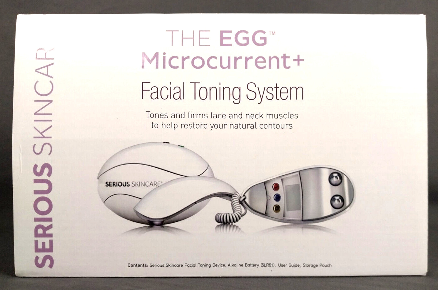 The Egg Microcurrent Facial Toning System – Animal Print – w/ Bag – NEW