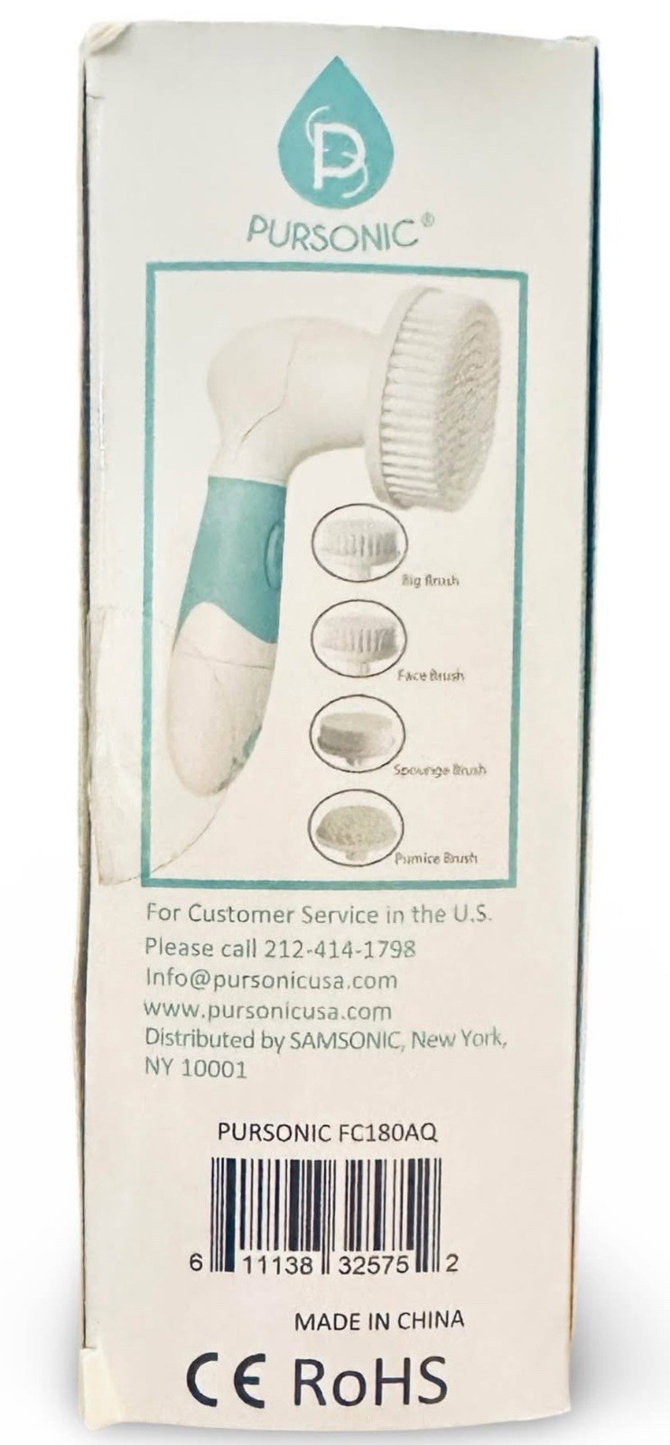 Pursonic Advanced Cleansing Microdermabrasion Facial & Body Brush System
