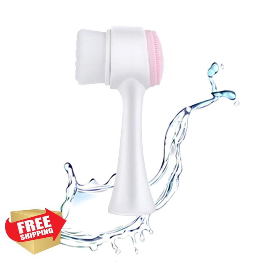 OHES White-Pink Facial Cleansing Brush