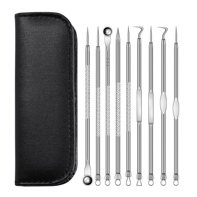 Acne Blackhead Remover Needle Tools Set Pimple Extractor Stainless Steel