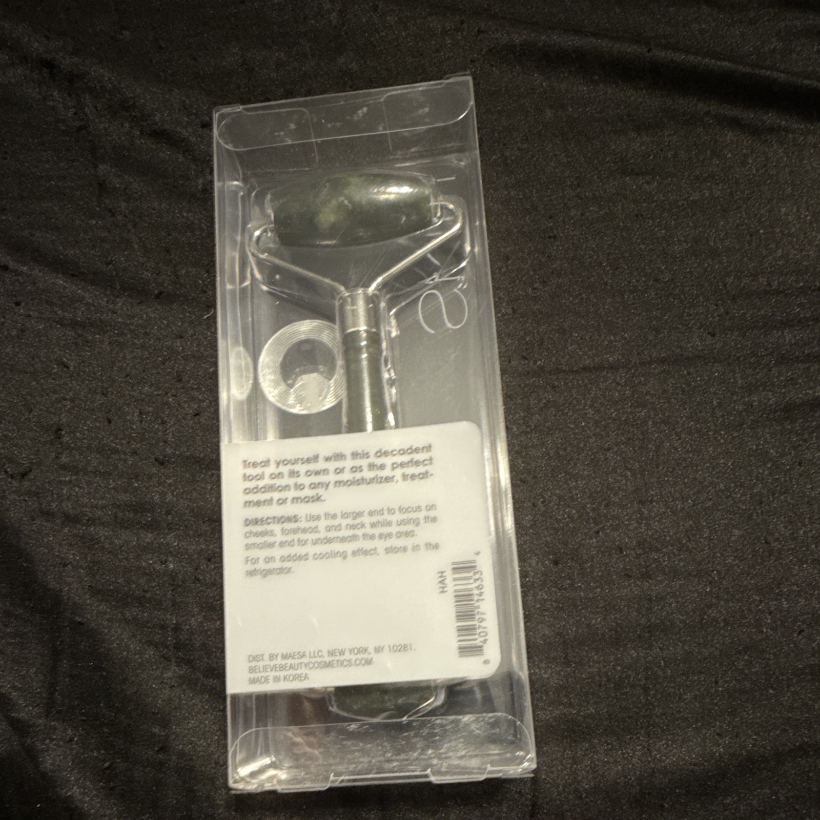 Believe Beauty Jade Facial Roller Facial Massager, Green, All Skin Types
