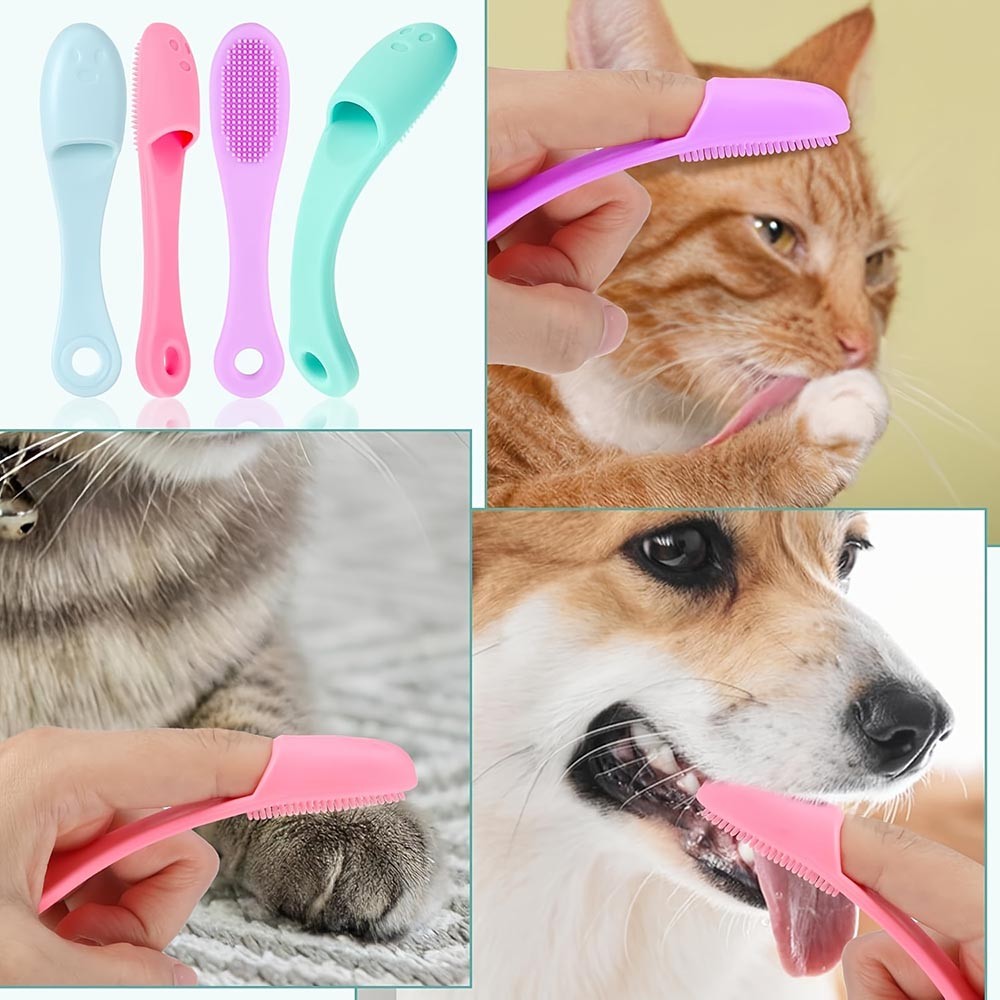 Soft Silicone Finger Brush for Deep Pore Cleansing & Gentle Pet Dental Care